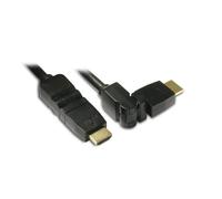 Cavo HDMI high speed connettori rotanti 1,5 m nero