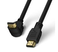 Techly Cavo HDMI™ High Speed con Ethernet A/A M/M Angolato 90° 2m