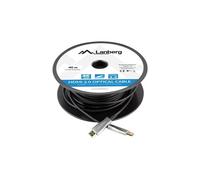 Lanberg - CA-HDMI-20FB-0400-BK cavo HDMI 40 m HDMI tipo A (Standard) Nero, Argento
