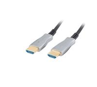 Cavo HDMI Lanberg CA-HDMI-20FB-0500-BK 50 m 2.0 18 Gbps 3D ARC Nero/Argento