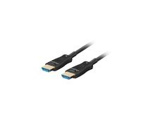 Lanberg Cavo HDMI CA-HDMI-30FB-0100-BK Nero 10 m