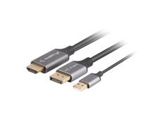 Cavo HDMI(M) displayport(M) 1.8M 4K nero CA-HDDP-20CU-0018-BK