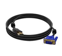 Cavo HDMI maschio verso VGA maschio 15 pin 1,8m trasmissiome audio e video nero