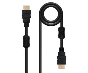 Cavo HDMI Nanocable 1.8m V1.4 Ferrite Oro 4K 3D Nero