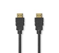 NEDIS Cavo HDMI Ultra High Speed - Connettore HDMI - 8K@60Hz - 48Gbps - 1.00 m - Rotondo - 6.0 mm - Nero - Etichetta