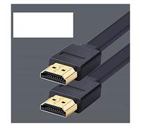 Cavo HDMI piatto ad alta velocità 4K 1080p 3D placcato oro splitter interruttore compatibile con computer proiettore TV HD 1 m 1,5 m 2 m 3 m 5 m 7,5 m 10 m 15 m (colore nero, dimensioni: 3 m)