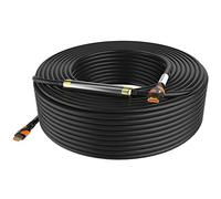 Cavo HDMI Postta 4K HDMI2.0 con supporto amplificatore di segnale integrato 4K (2160P), 3D, 1080P, Ethernet, ritorno audio (ARC) (Nero-Arancione)