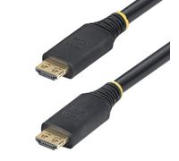 StarTech Cavo HDMI attivo 15 m – 4K 60 Hz/1440p 144 Hz, 18 Gbps, connettori a presa salda
