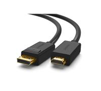 UGREEN Cavo DisplayPort HDMI 4K Ultra HD, Adattatore DP to HDMI Cable per PC, HDTV, Proiettore, Monitor, Occhiali VR, Schede Grafiche, Schede di Interfaccia, Media Center, ECC. (3M)