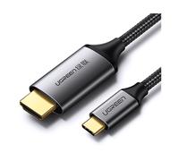 UGREEN Cavo USB-C a HDMI maschio a maschio, case in alluminio, 1.5m (Gray Black)