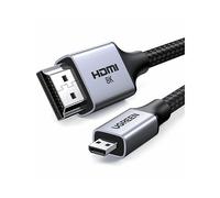 Cavo adattatore Micro HDMI - HDMI 2.1 8K da 2 m, grigio