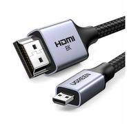Cavo HDMI Ugreen HD164 Micro HDMI 2.1 8K 2 m HDR Treccia Nylon