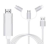 Cavo HDTV Mirroring HD Adattatore Video Streamer 1080P Type-C Light USB HDMI