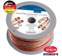 Cavo Hi-Fi Premium 2 X 4 MM² Altoparlante HQ HP INAKUSTIK Germania 10 M