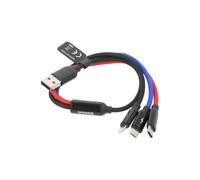 Cavo High Speed USB 2.0 0,3m nero tessile CAMLT-ASY01