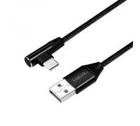 Connettore USB LogiLink da USB 2.0 a USB-C (angolato a 90°) 0,3 m CU0137 NEW