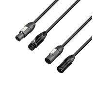 Cavo ibrido Adam Hall 5 STARHTCOND0150 Powercon/XLR DMX combinati Alimentazione