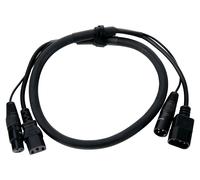 Cavo Ibrido Doppio Combinato Alimentazione Segnale DMX IEC XLR Effetti Luce 1m