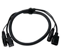 Cavo Ibrido Doppio Combinato Alimentazione Segnale DMX IEC XLR Effetti Luce 1m