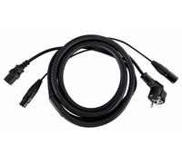 Cavo Ibrido Doppio per Alimentazione XLR DMX Effetti Luce Audio Live DJ PA 2,5m