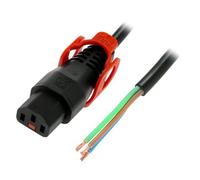 Cavo IEC-PC1528 IEC C13 fili femmina3 metri con IEC LOCK+ bloccaggio nero IEC...
