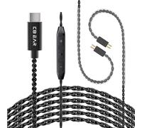Cavo iem KZ ZST, cavo USB-C di tipo C lungo 2 metri, aggiornato in ear monitor Cpins per kz zs10 pro x, zs12 pro x, zsn pro x, zsn pro, edx pro, zar, za12, castor, as16 pro, prx, cca cra auricolari
