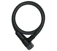 ABUS Cavo in acciaio Microflex 6615K/85/15 nero + supporto SCMU