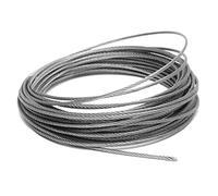cavo in acciaio, Cavo metallico in acciaio inossidabile da 3 mm for ringhiere di portici, tagliato a misura, 1-100 m(60M/197ft)