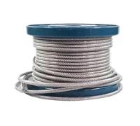 Cavo in Acciaio Inossidabile 10 metri di corda in acciaio inossidabile 304 cavo rivestito in plastica PVC stendibiancheria diametro della 0,6 mm,8 1,2,5(2mm(7x7))