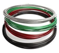 Cavo in acciaio inossidabile, Cavo metallico rivestito in PVC in acciaio inossidabile multicolore diametro 1-5 mm(Red Coating,100M1MM)