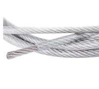 Cavo in acciaio inossidabile rivestito in plastica 5/10m 7 * 7 Corda gommata for traliccio d'uva da balcone 0,6 mm/0,8 mm/1 mm/1,2 mm/1,5 mm/2 mm/3 mm(3.0mmx5M)