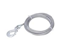 Cavo in acciaio inox per verricello, cassaforte 4 mm x 12 m, cavo per verricello elettrico domestico