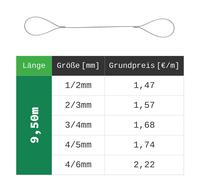 Cavo in acciaio rivestito con occhielli PCV con asole Asole Cavo in acciaio