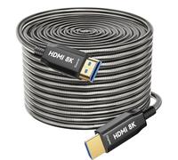 Cavo in fibra ottica HDMI 8K 60M armatura in acciaio ottico HDMI AOC 2.1 48Gbps Ultra High Speed 8K@60Hz 4K@120Hz Dynamic HDR eARC Dolby HDCP 2.2&2.3 per HDTV/proiettore/home theater/TV Box/Gaming-Box