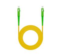 Cavo in fibra ottica nanocavo da SC/APC a SC/APC monomodale Simplex LSZH 120 m Giallo