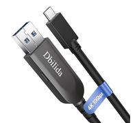 Cavo in fibra ottica USB C 4K 60 Hz, 30 m, 10 Gbps, USB 3.2 Gen 2 USB A a USB C, cavo dati per webcam, VR, sistemi di conferenza, Logitech, Azure, ClickShare, Intel RealSense (senza uscita video per