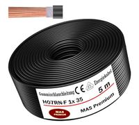 Cavo in gomma da 5 a 50 m, cavo di alimentazione per cantieri, H07RN-F, 1 x 35 mm², cavo flessibile per dispositivi pesanti (5 m)