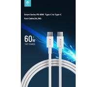 Cavo in Nylon Carica rapida PD Tipo-C - Tipo-C 3A - 2mt 60W - DEPDCC734W