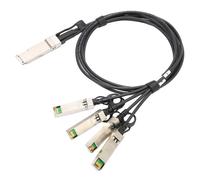 Cavo in rame da 40G QSFP+ a 4 SFP+ 1M ad alta velocità, dissipazione del calore