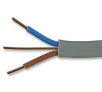 Cavo In Rame Twin And Earth 1,00Mm, Grigio, Pvc, 2 Core, Serie 6242Y 25M