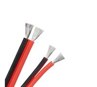 Cavo in silicone a 2 pin Opzioni AWG multiple da 1-20 M Filo di rame flessibile industriale ad alta temperatura(8 meters,26AWG)