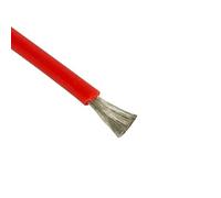 Cavo in silicone for alte temperature 4AWG, filo di rame stagnato rosso/nero for batteria for auto e trasmissione di energia con inverter solare(Red,20meters)