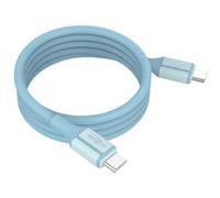 Ansmann Cavo USB-C Magnetico 120cm, Compatto, Rivestimento Silicone azzurro