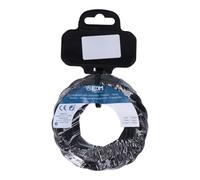 Cavo in tessuto intrecciato 2 x 0,75 mm C-41 nero seta 5 m: elegante e resistente, ideale per progetti fai da te e decorazioni. Perfetto per creare uno stile moderno e sofisticato nei tuoi spazi.