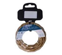 Cavo in tessuto intrecciato 2 x 0,75 mm C-45 oro opaco seta 5 m