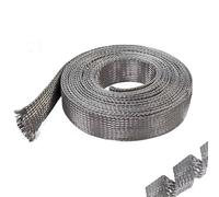 Cavo in treccia di rame piatto stagnato da 1 m, 5 m, 10 m, conduttore di terra a spirale flessibile nudo da 4 mm/6 mm/8 mm/11 mm/14 mm/18 mm/25 mm, conduttore elettrico conduttore di terra a spirale f