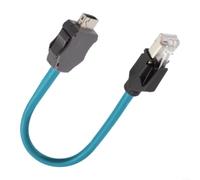 Cavo industriale RJ45 a IX da 1 m, Cat6A 10 Gbps, per robotica