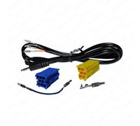 CAVO INGRESSO AUX KIT CONNETTORI BLU E GIALLO + FASTON ALFA937 MID