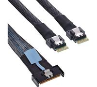 Cavo InLine 27663B 0,75 m MCIO x8 a 2x 4i SFF-8654