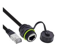 Cavo InLine 69927K Cat6a Femmina Dritto IP68 0,2 m Nero